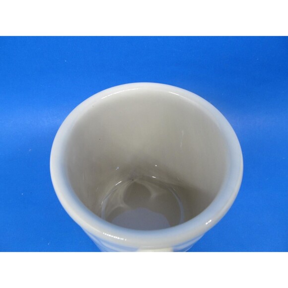 Longaberger Woven Traditions Green On White Coffee Mug 4" H X 3 1/2" W VGC - Picture 5 of 8